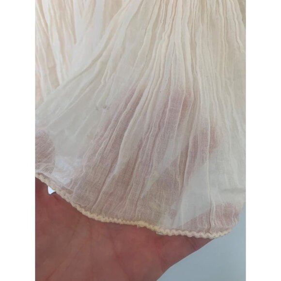 Rancho Estancia Women's Tie-Front Cardigan Blouse Embroidered Beaded Gauzy Sze L - Picture 10 of 12